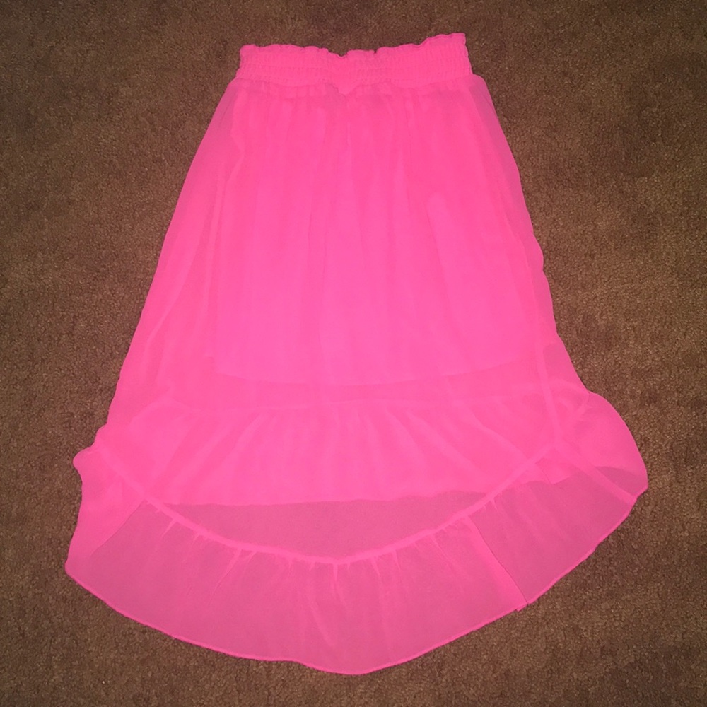 Little girls pink skirt